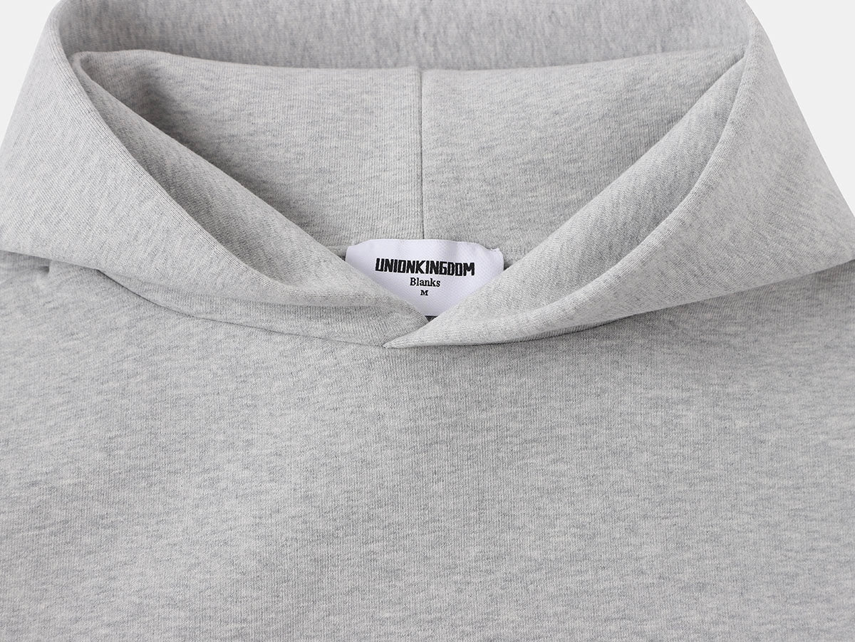 630 GSM BOXY CROPPED FIT 'FLOWER GRAY' HOODIE - Image 3