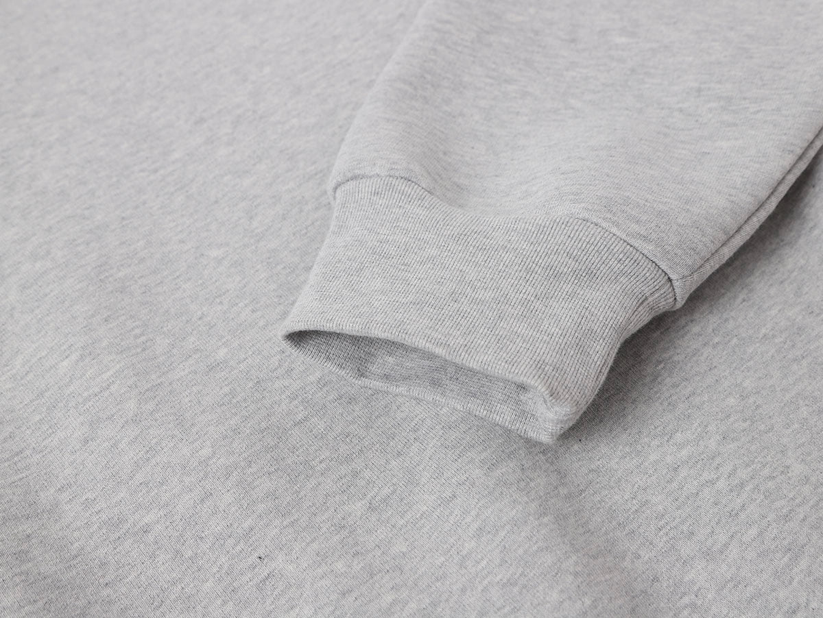 630 GSM BOXY CROPPED FIT 'FLOWER GRAY' HOODIE - Image 4