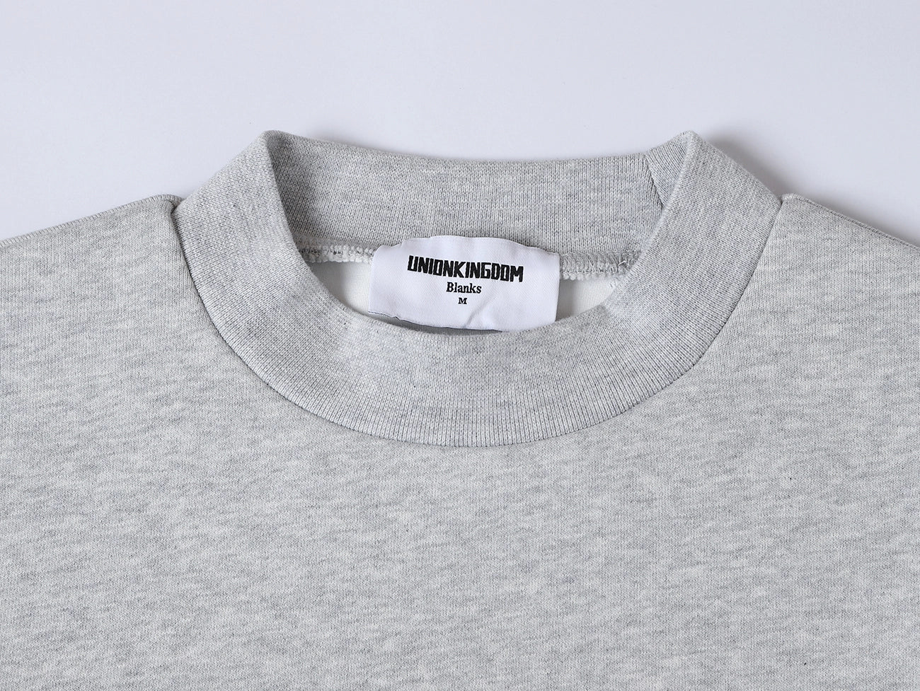630 GSM BOXY CROPPED FIT 'FLOWER GRAY' CREWNECK - Image 3