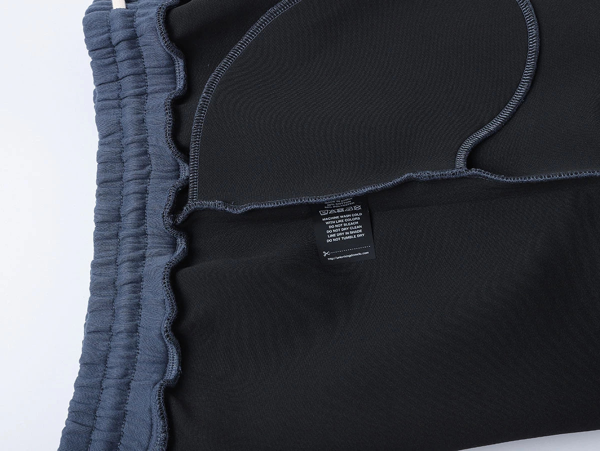 630 GSM LOOSE FIT 'GRAY BLUE' PANTS - Image 5