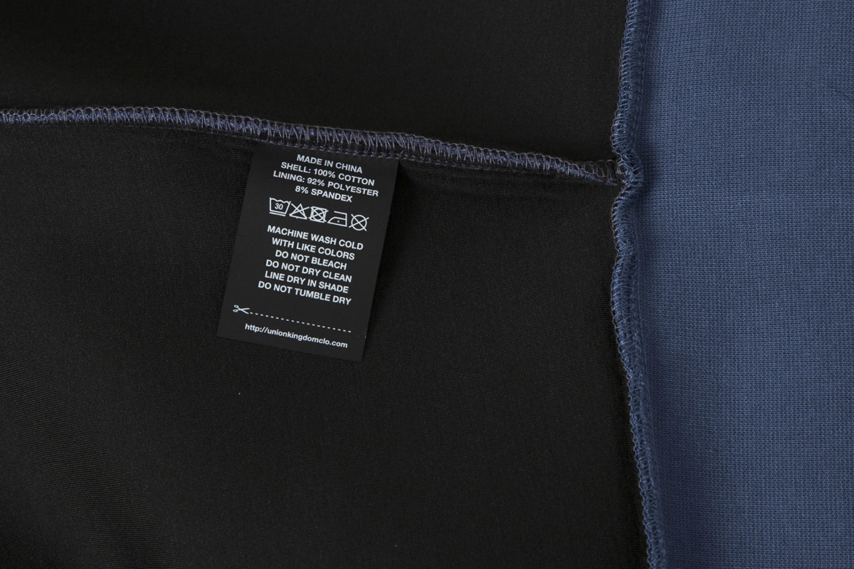 630 GSM BOXY CROPPED FIT 'GRAY BLUE' ZIP-UP HOODIE - Image 5