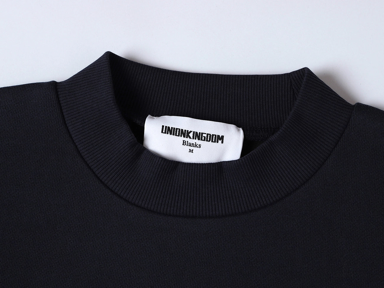 630 GSM BOXY CROPPED FIT 'NAVY BLUE' CREWNECK - Image 3
