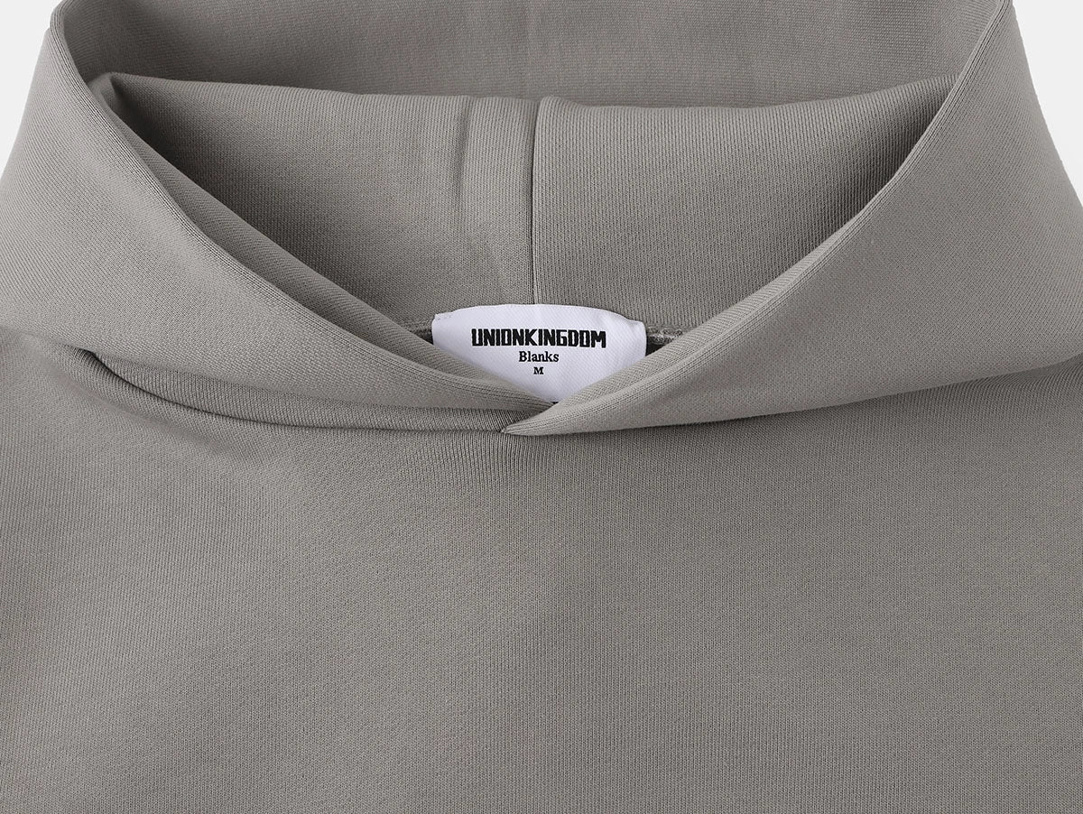 630 GSM BOXY CROPPED FIT 'SMOKE' HOODIE - Image 3