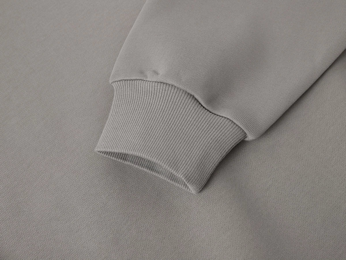 630 GSM BOXY CROPPED FIT 'SMOKE' HOODIE - Image 5