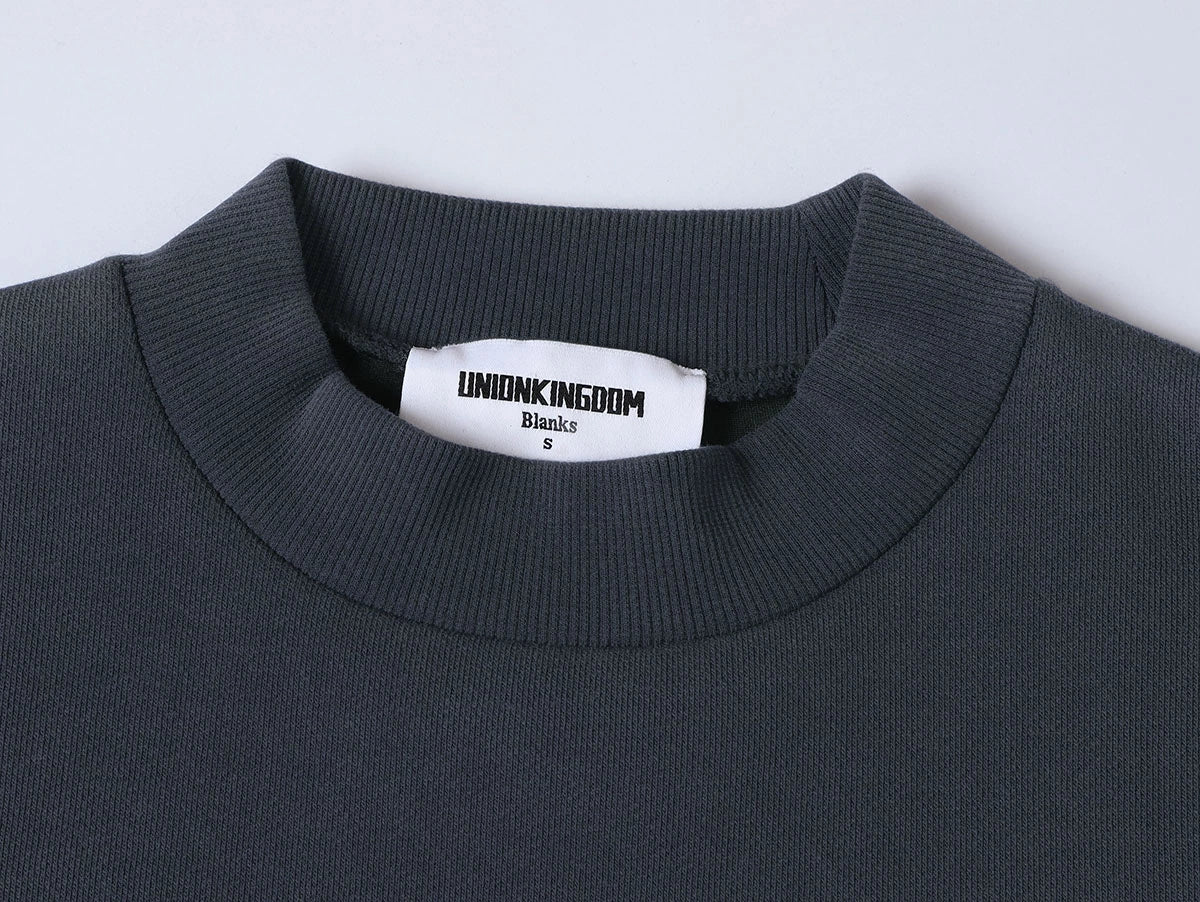 630 GSM BOXY CROPPED FIT 'STONE COAL' CREWNECK - Image 3