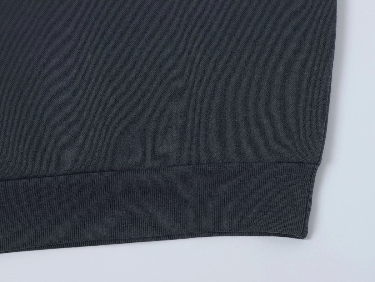 630 GSM BOXY CROPPED FIT 'STONE COAL' CREWNECK - Image 6