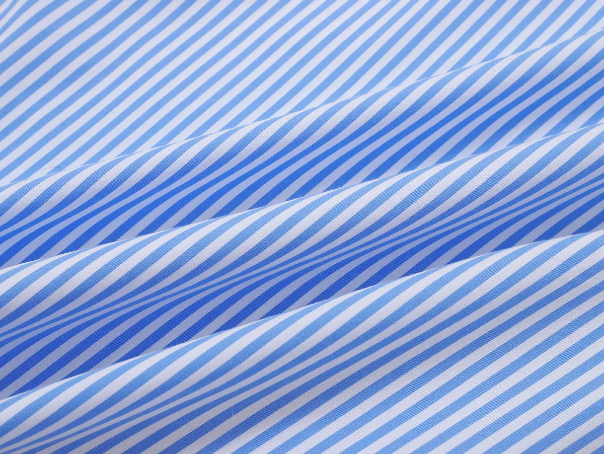 BOXY CROPPED 'BLUE' STRIPED SHIRT - Image 5