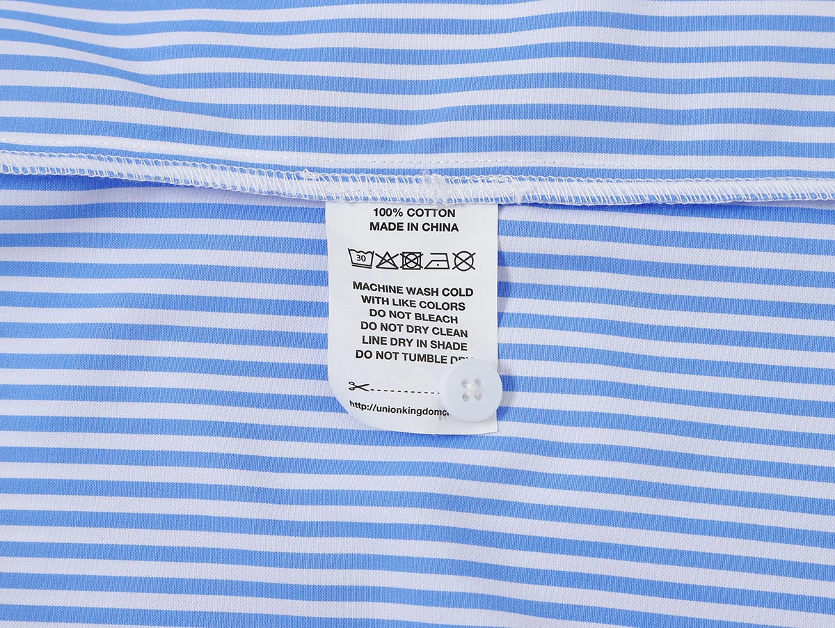 BOXY CROPPED 'BLUE' STRIPED SHIRT - Image 8