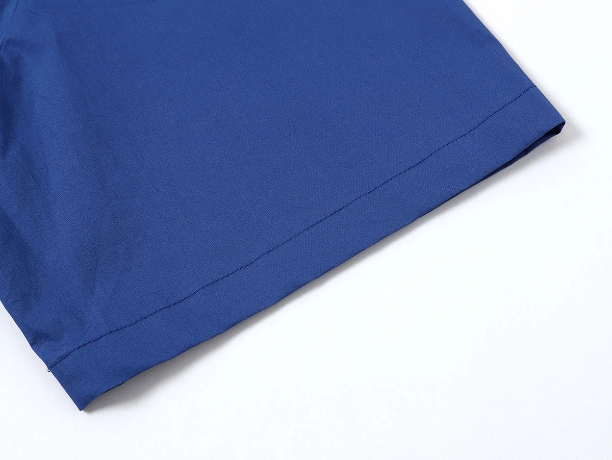 BOXY CROPPED FIT 'BLUE' CUBAN SHIRT - Image 6