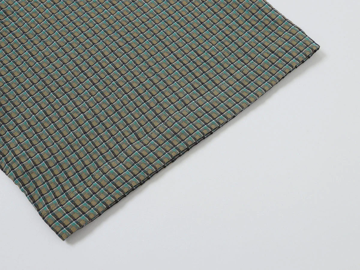 BOXY CROPPED FIT 'GREEN' PLAID SHIRT - Image 5