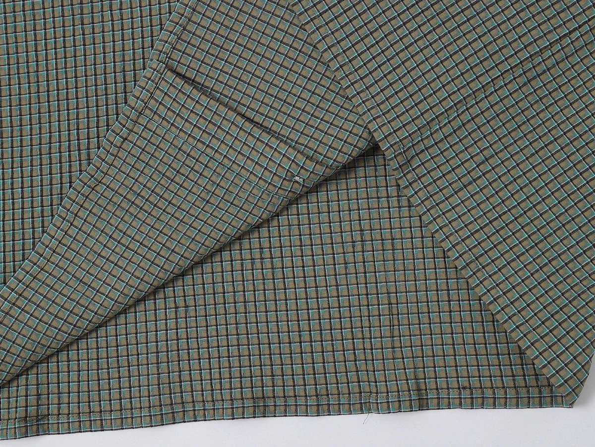 BOXY CROPPED FIT 'GREEN' PLAID SHIRT - Image 6
