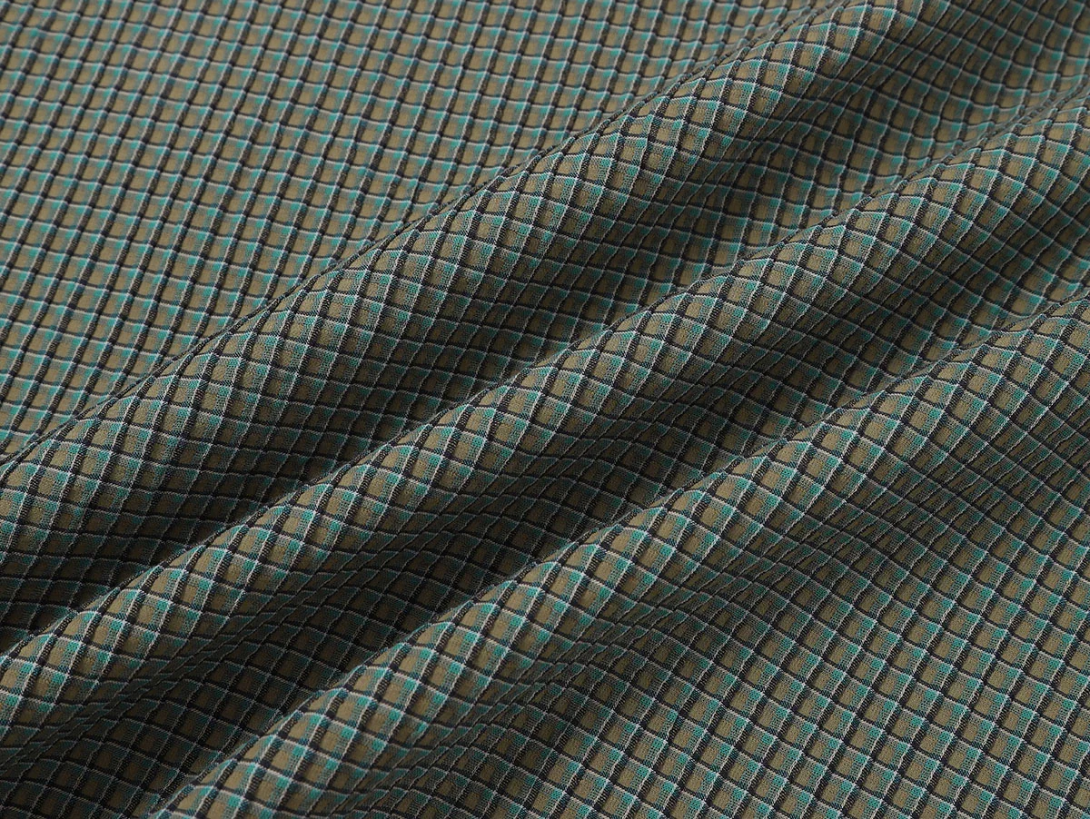 BOXY CROPPED FIT 'GREEN' PLAID SHIRT - Image 7