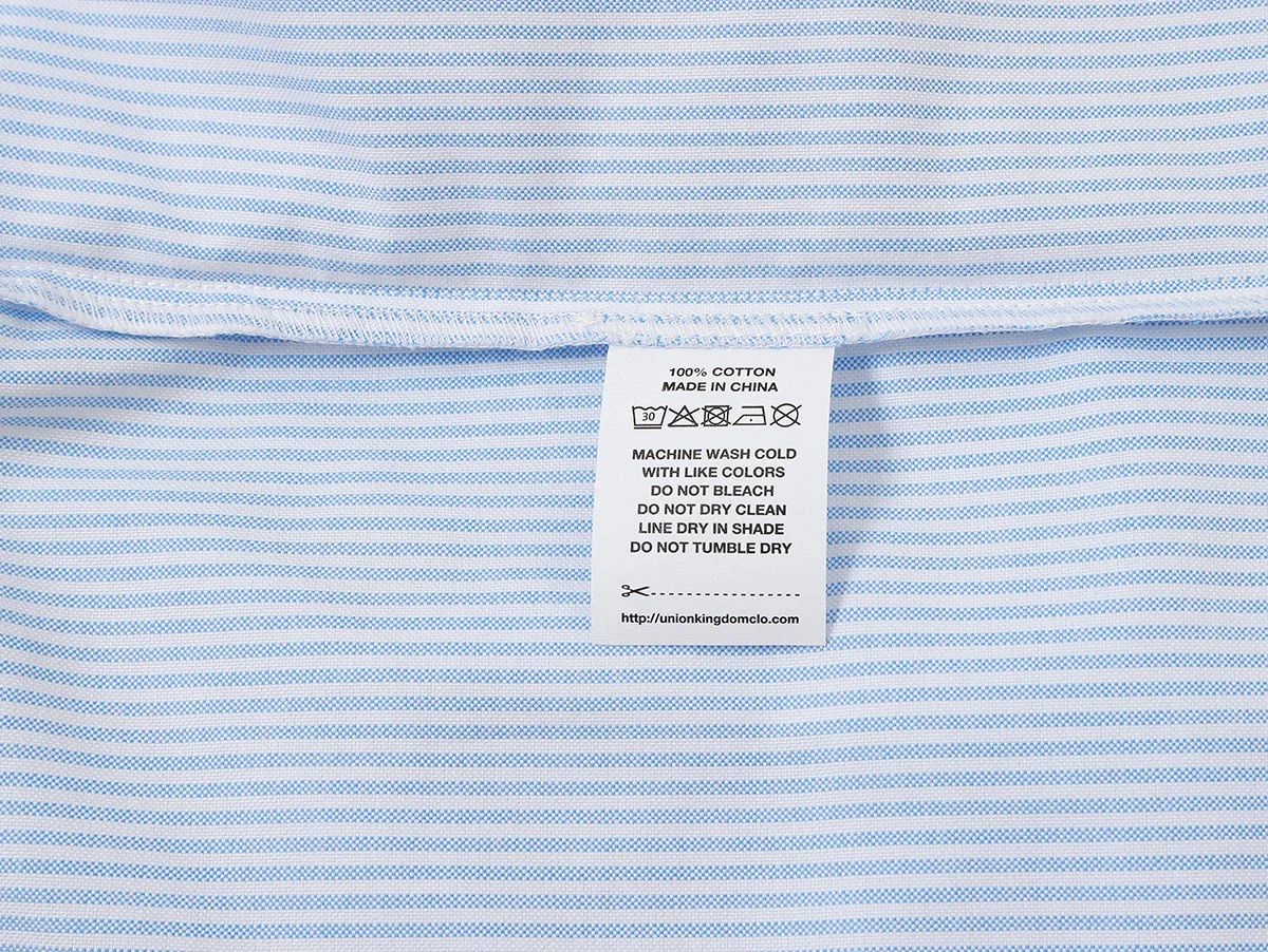 BOXY CROPPED 'PURE BLUE' STRIPED LONG-SLEEVE SHIRT - Image 7