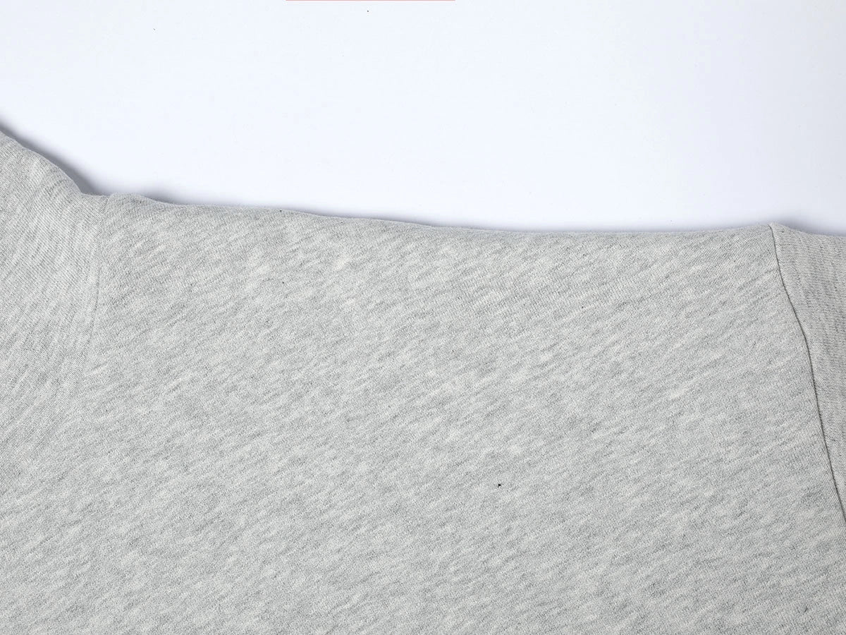 1000 GSM DOUBLE-LAYER 'FLOWER GRAY' HOODIE - Image 4