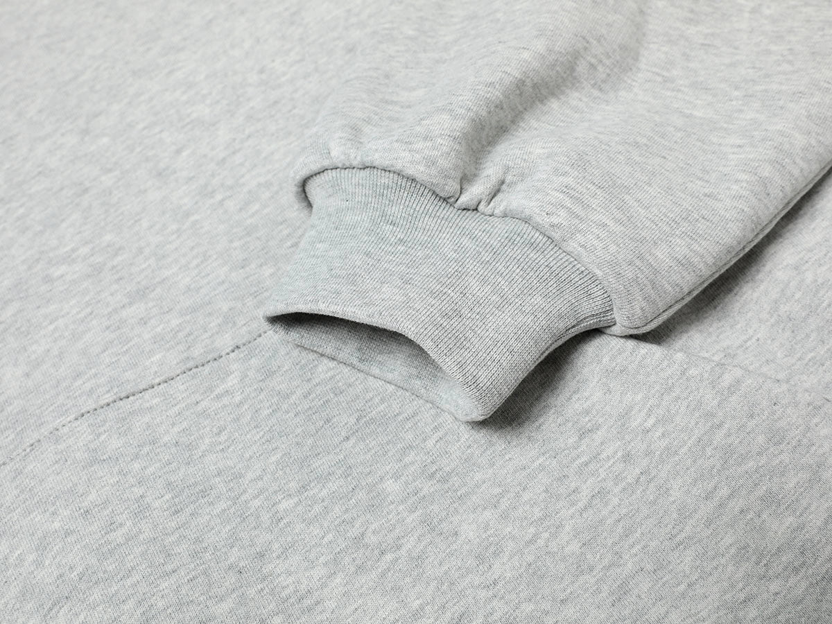 1000 GSM DOUBLE-LAYER 'FLOWER GRAY' HOODIE - Image 5