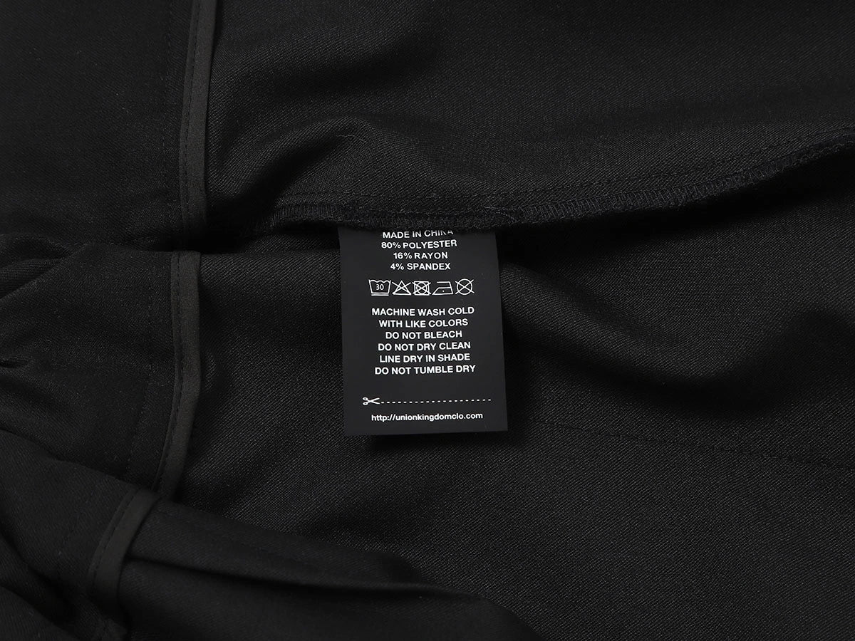 LOOSE FIT PLEATED 'BLACK' SHORTS - Image 9