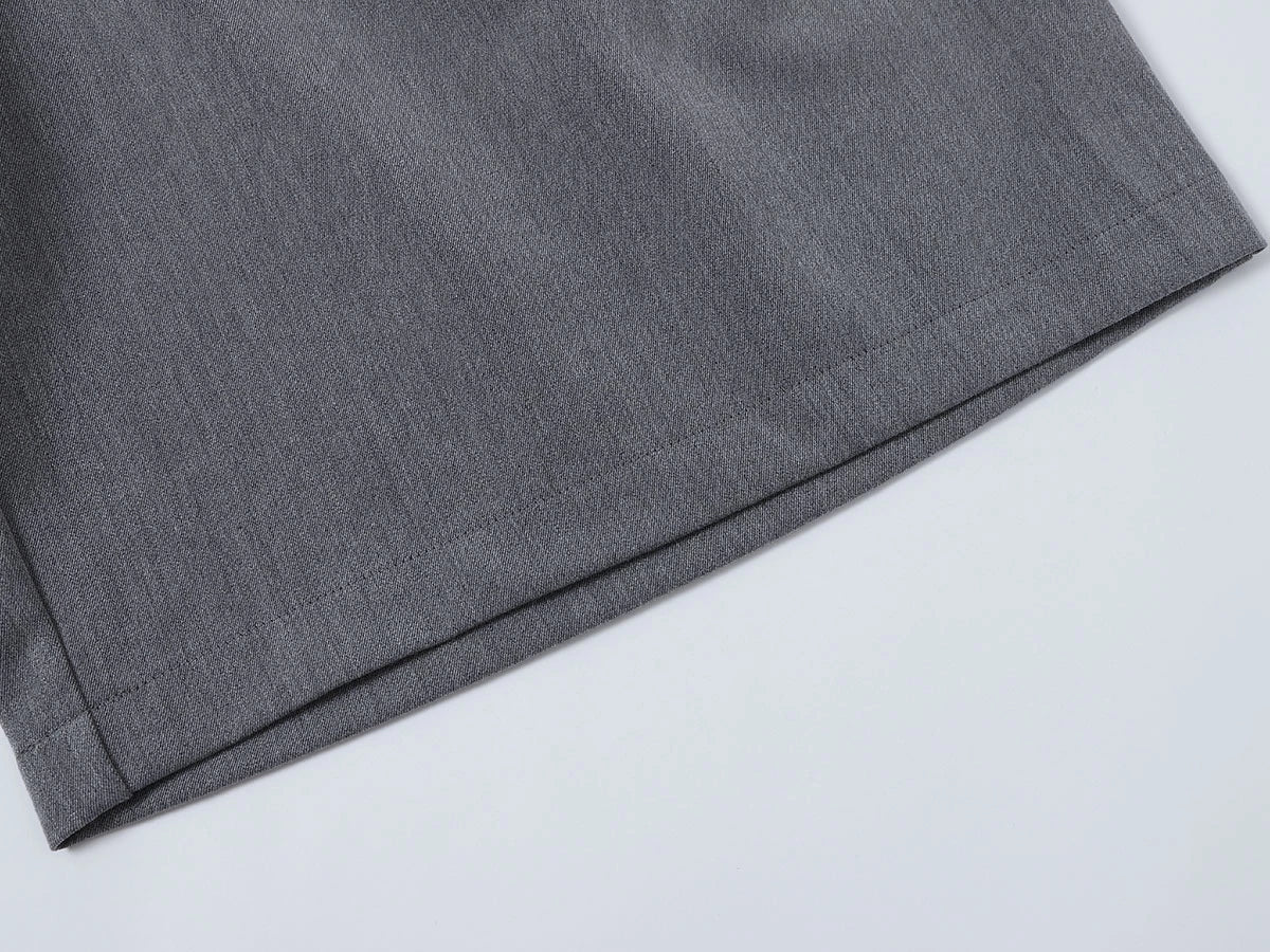 LOOSE FIT PLEATED 'GRAY' SHORTS - Image 7