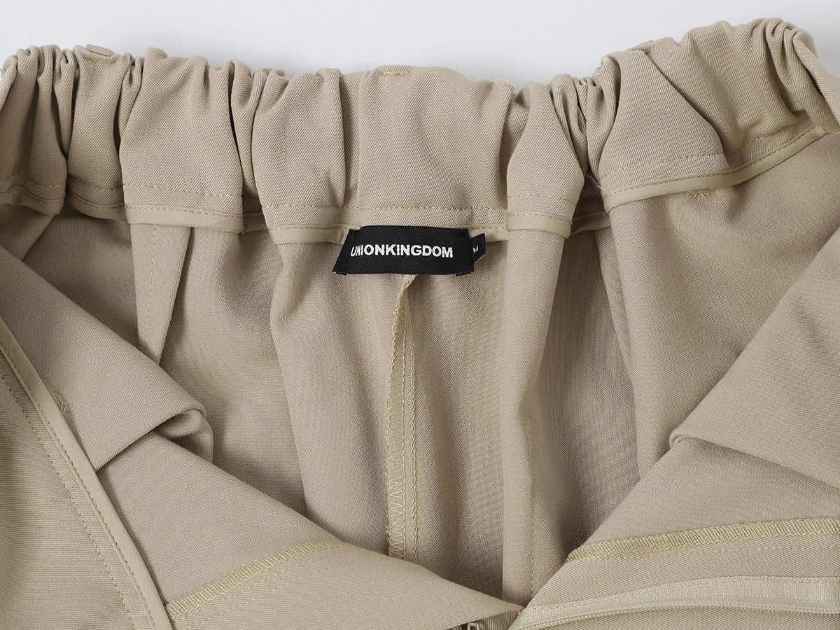 LOOSE FIT PLEATED 'SAND' SHORTS - Image 3