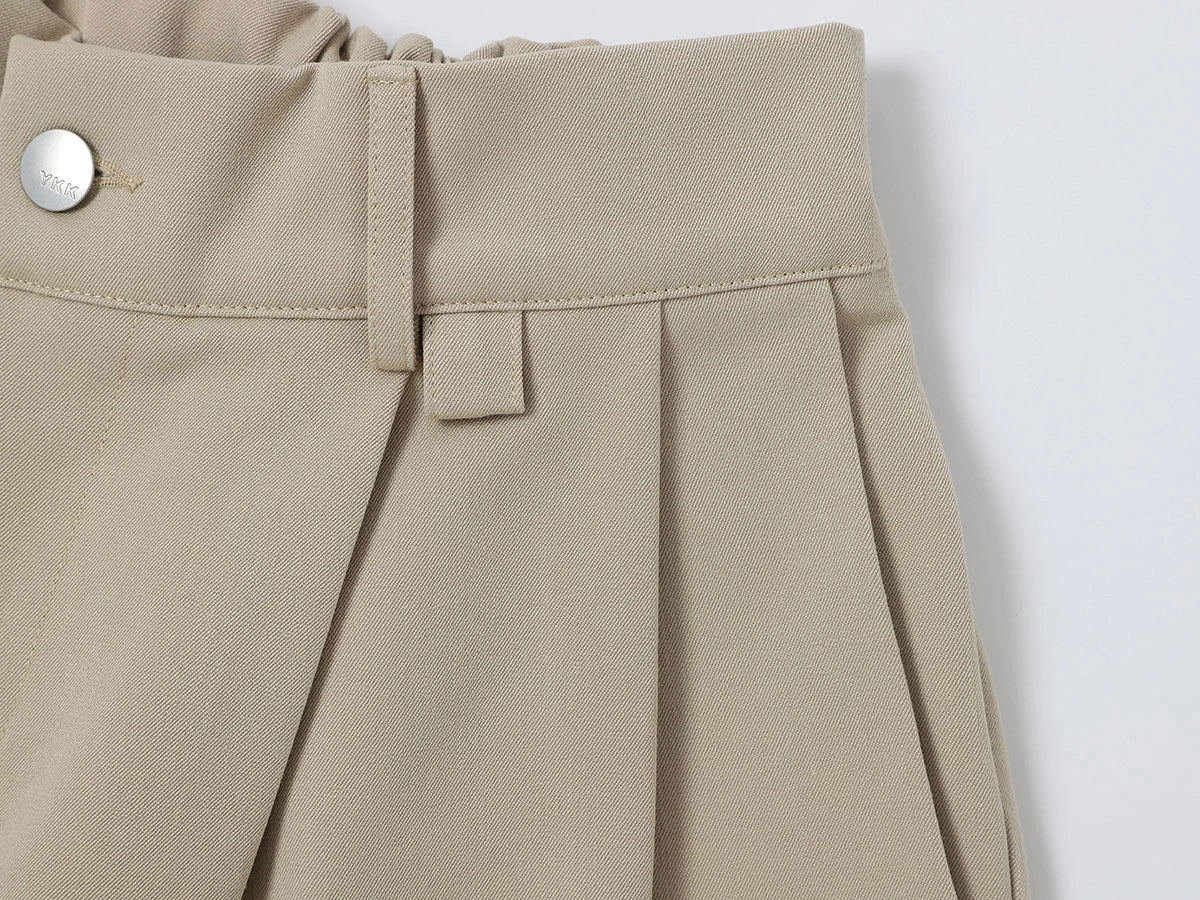 LOOSE FIT PLEATED 'SAND' SHORTS - Image 4