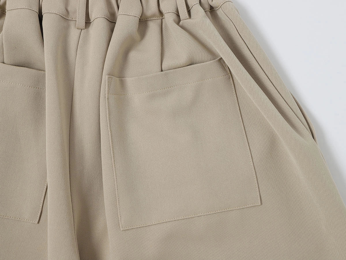 LOOSE FIT PLEATED 'SAND' SHORTS - Image 5