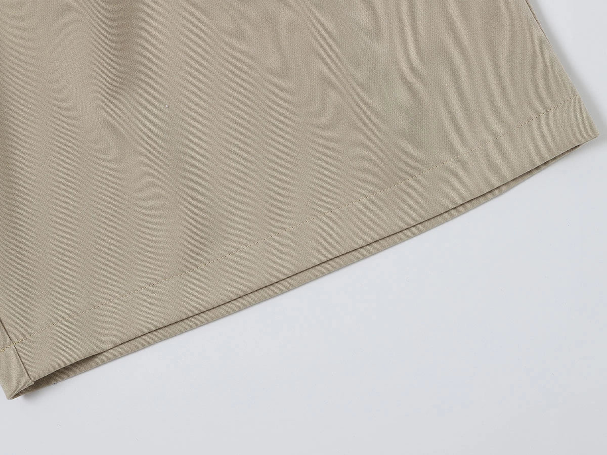 LOOSE FIT PLEATED 'SAND' SHORTS - Image 7