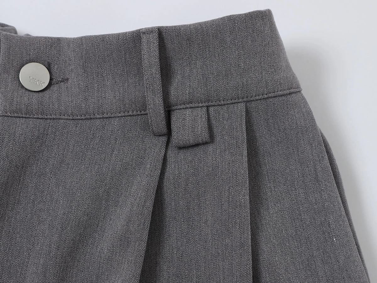 BAGGY FIT 'GRAY' PLEATED PANTS - Image 3