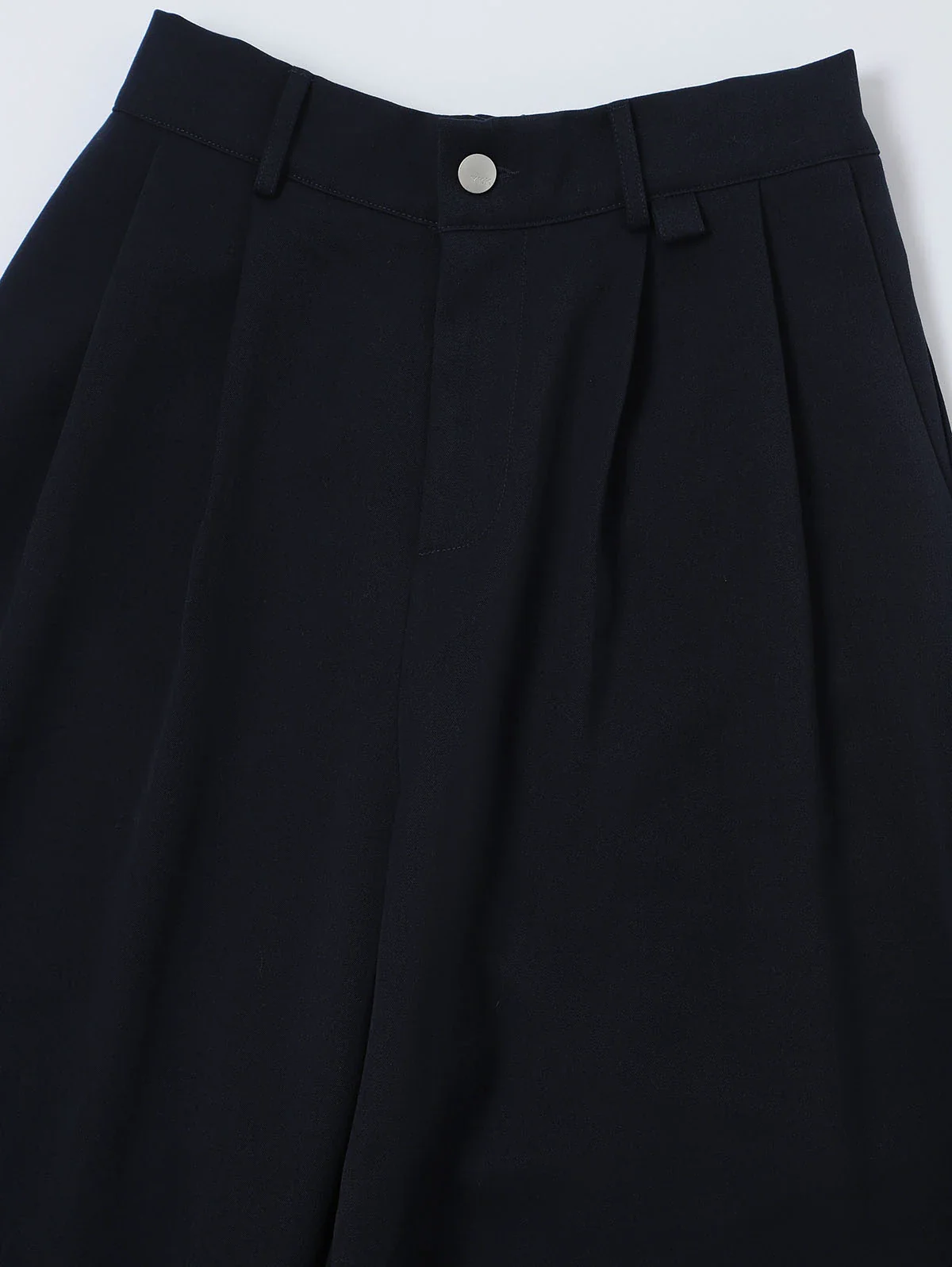 BAGGY FIT 'NAVY BLUE' PLEATED PANTS - Image 3