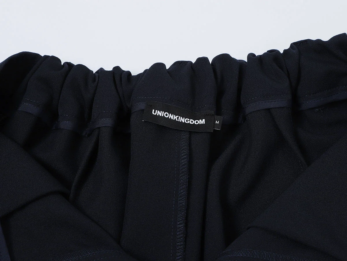 BAGGY FIT 'NAVY BLUE' PLEATED PANTS - Image 6