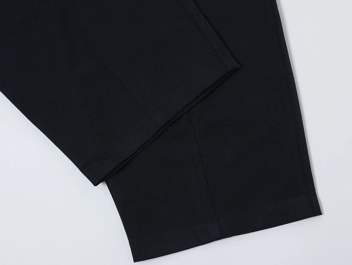 BAGGY FIT 'NAVY BLUE' PLEATED PANTS - Image 7