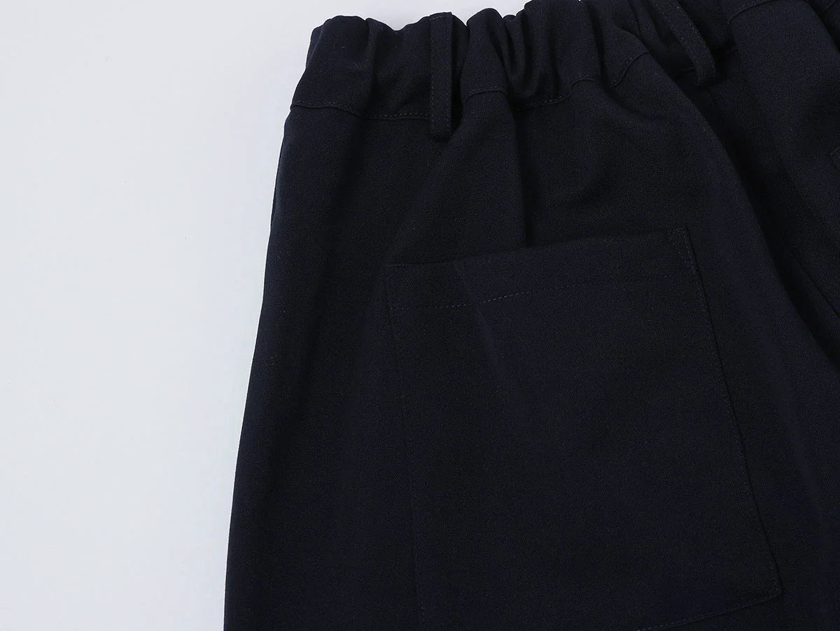 BAGGY FIT 'NAVY BLUE' PLEATED PANTS - Image 8