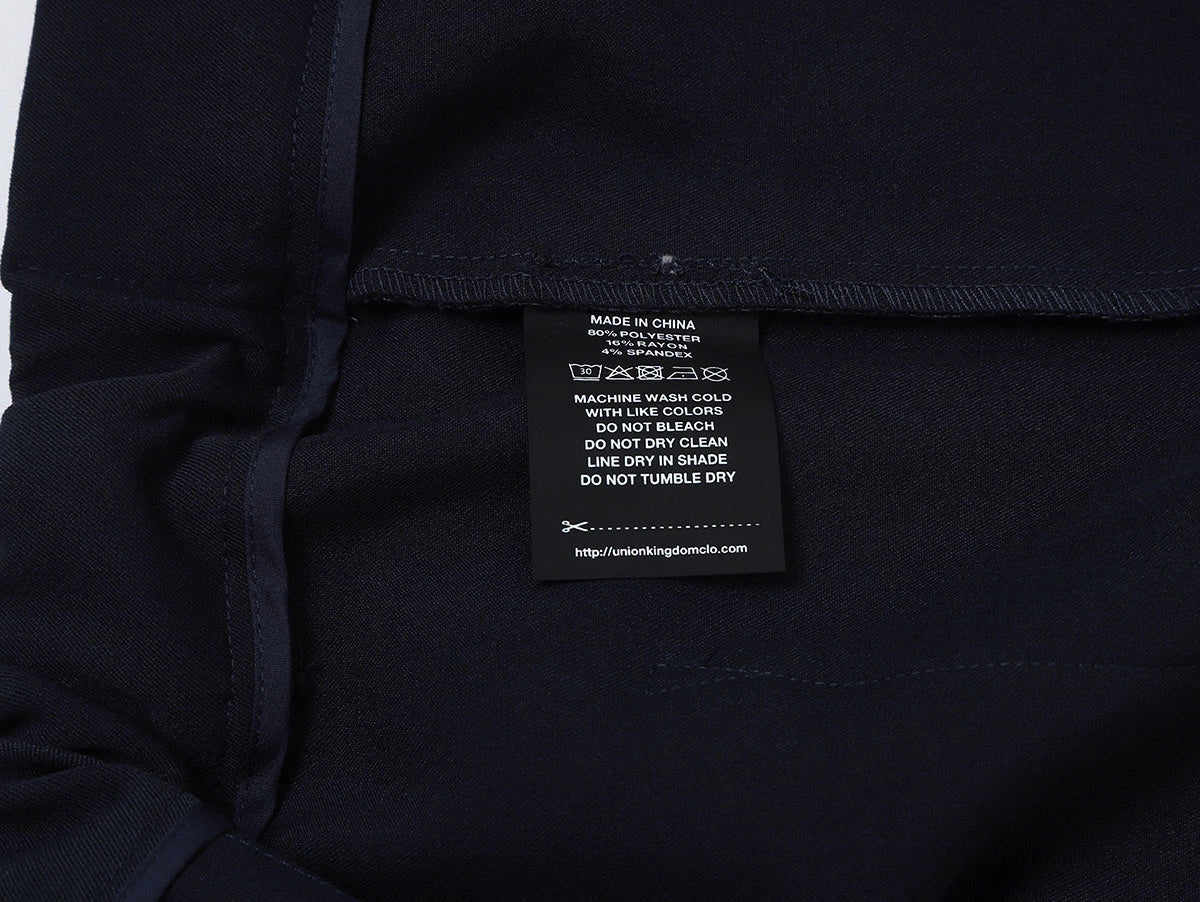 BAGGY FIT 'NAVY BLUE' PLEATED PANTS - Image 9